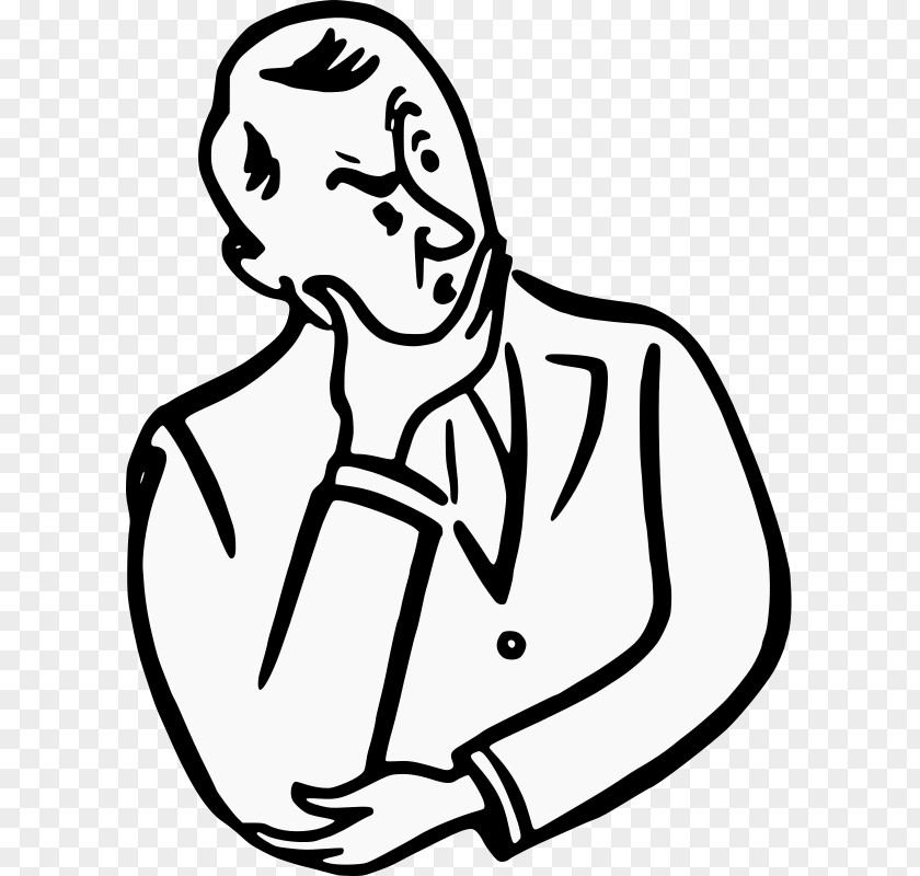 Big Mouth The Thinker Thought Clip Art PNG