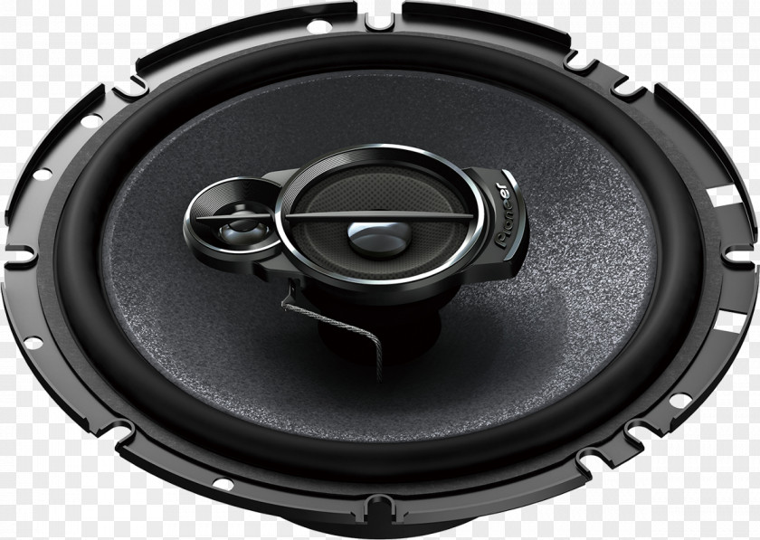 Black, 350W (TS A1733i) Coaxial Loudspeaker Vehicle AudioCar Pioneer 3 Way Car Speaker PNG