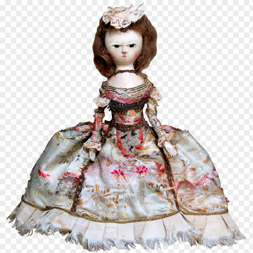 China Doll Costume Design Figurine PNG