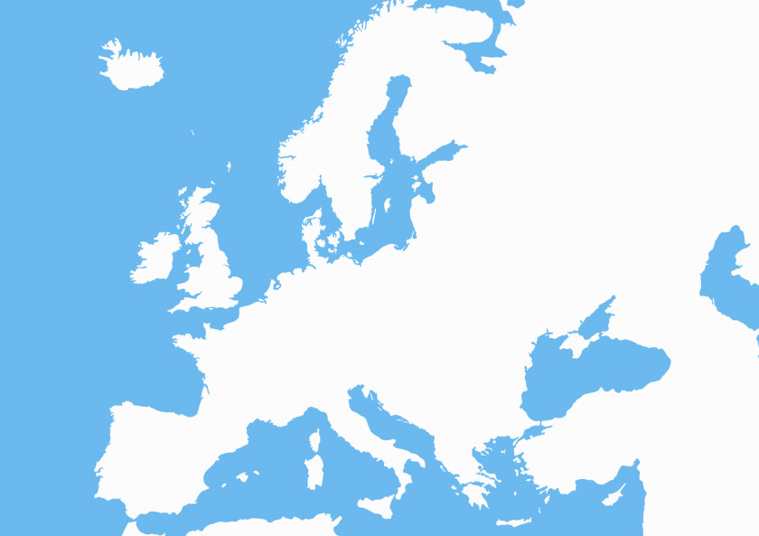 Europe Cliparts Blank Map Clip Art PNG