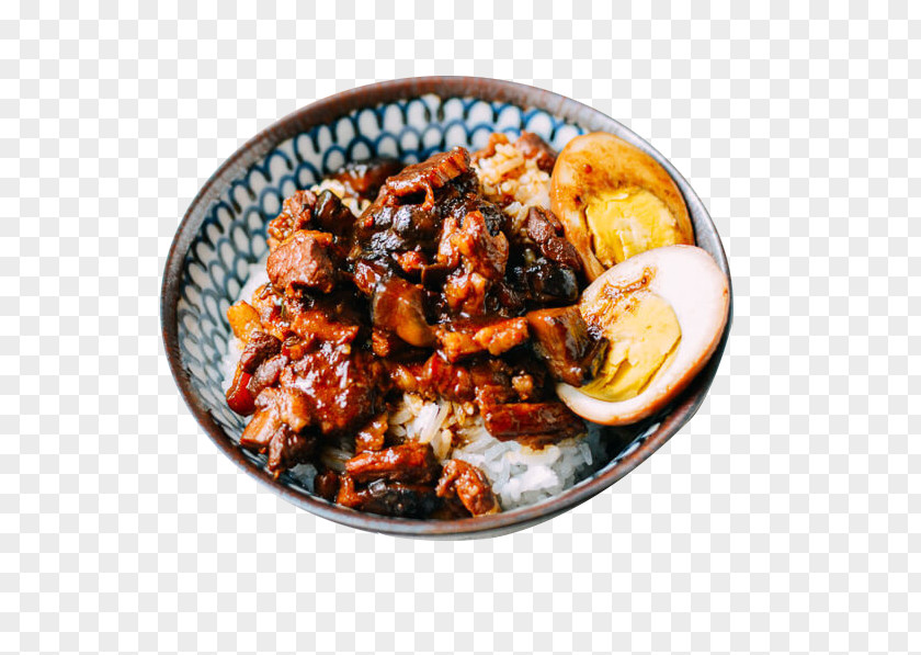 Flavored Rice With Meat Spiced Corned Egg Taiwanese Cuisine Minced Pork Red Braised Belly Chinese Asian PNG