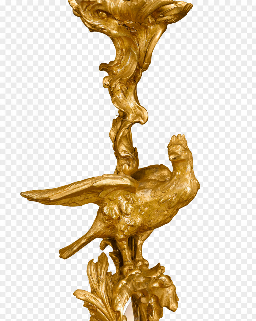 Religious Style Chandelier Bronze Sculpture Ormolu Rococo PNG
