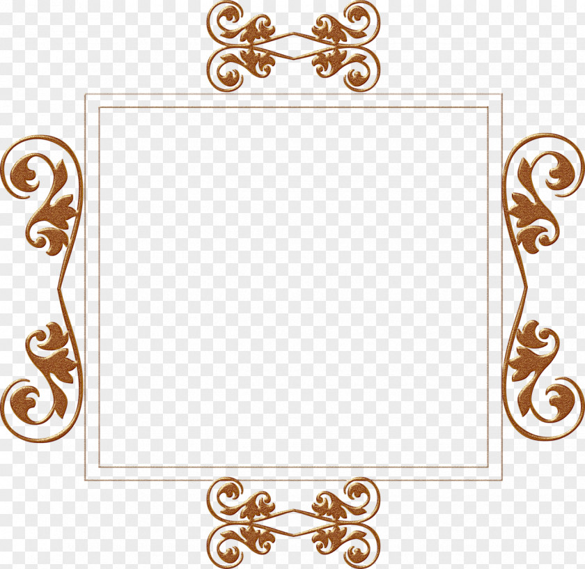 Antique Picture Frames Gold Film Frame Clip Art PNG