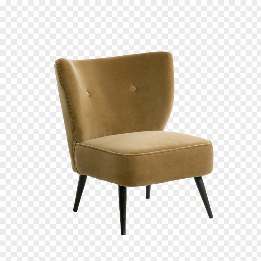 Chair Fauteuil Cotton Velvet Table PNG