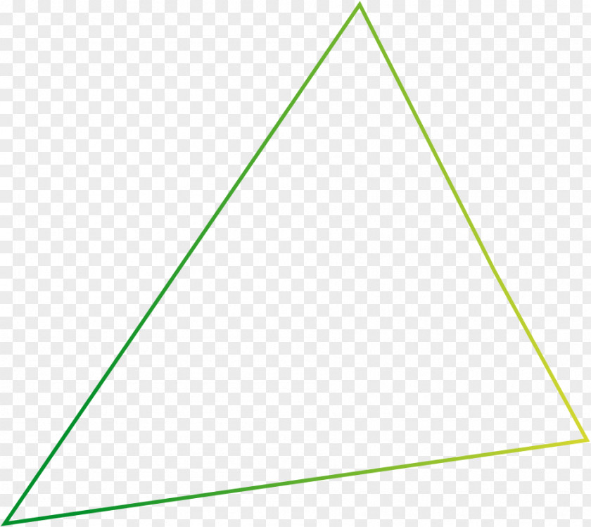 Triangle Point Green Leaf PNG