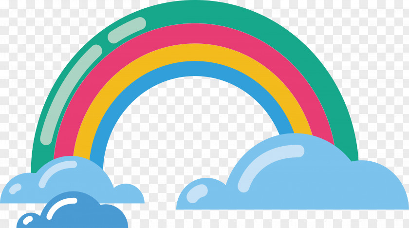 Beautiful Rainbow Bridge Bifrxf6st Euclidean Vector PNG