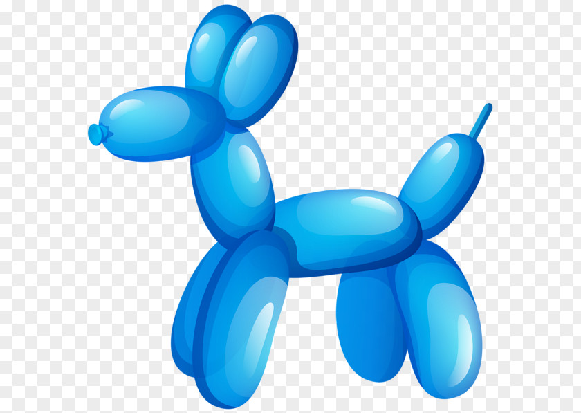 Blue Balloon Twist Deer Dog Modelling Clip Art PNG