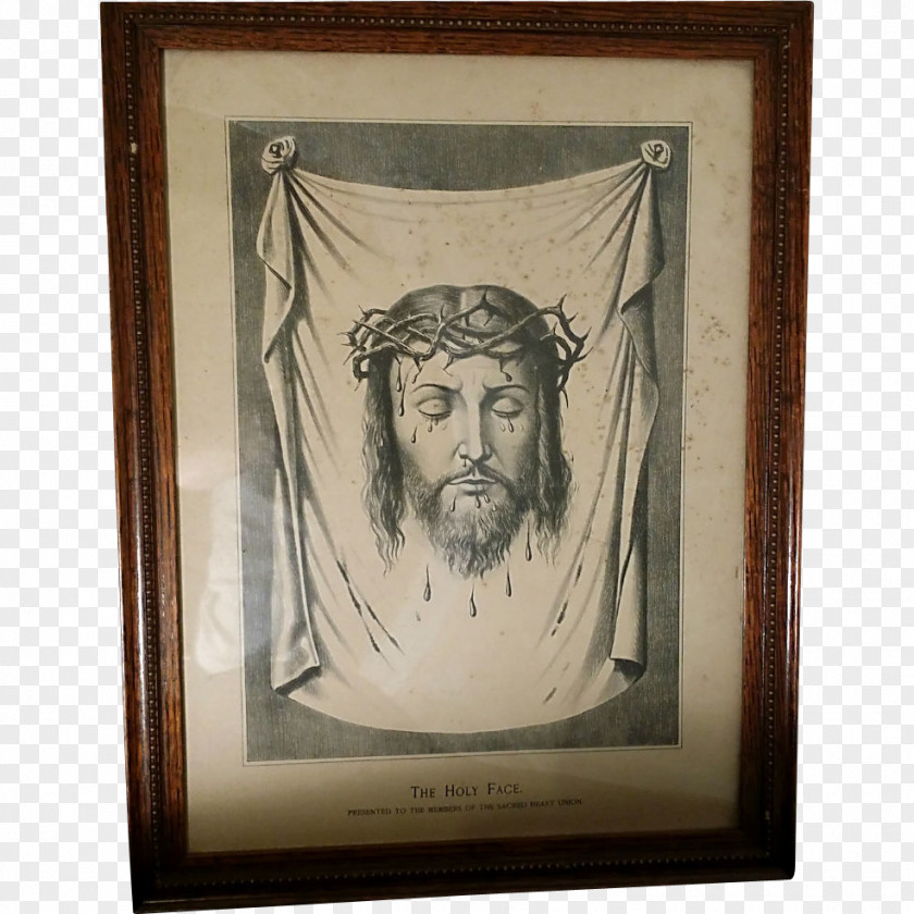 Holy Face Jesus Portrait Modern Art Drawing Picture Frames /m/02csf PNG