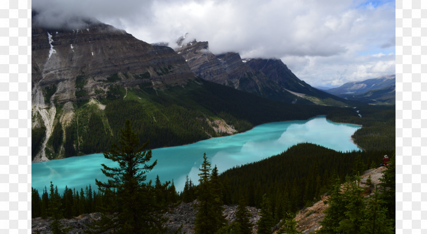 Lake Peyto Glacial Fjord Glacier PNG