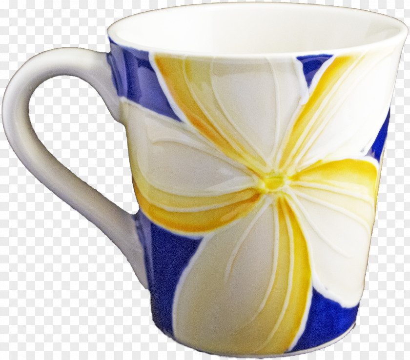Plumeria Coffee Cup Mug Ceramic Tableware PNG
