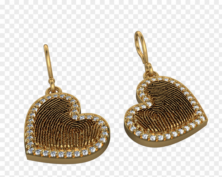 Silver Earring Bronze Locket PNG