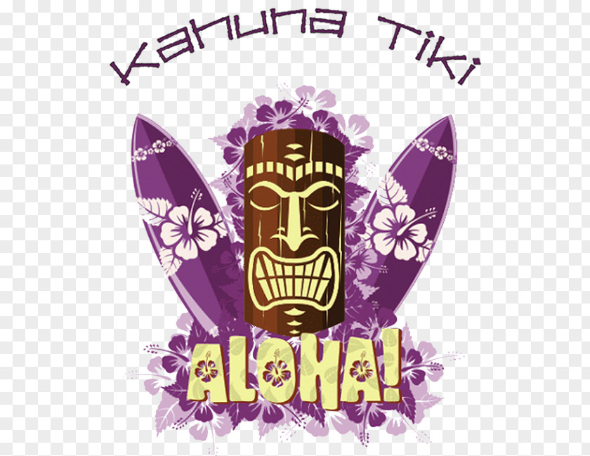 Tiki Bar Surfing Hawaiian PNG