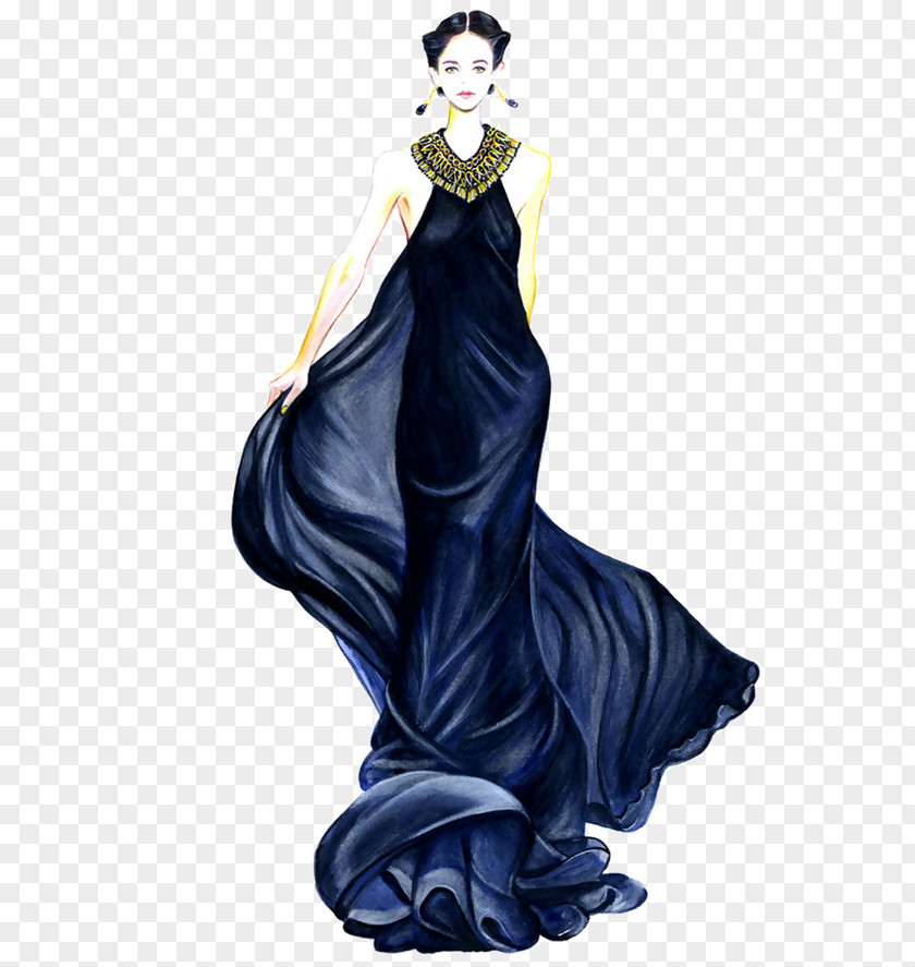 Hand-painted Women Fashion Drawing Illustrator Illustration PNG