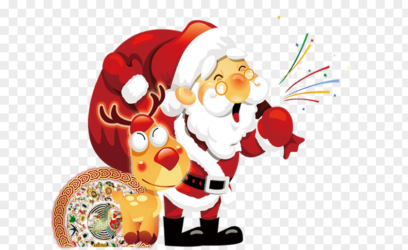 Santa Claus Happiness Christmas Feliz Navidad Love Wish PNG