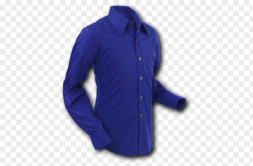 Mens Flat Material Dress Shirt T-shirt Blue Sleeve PNG