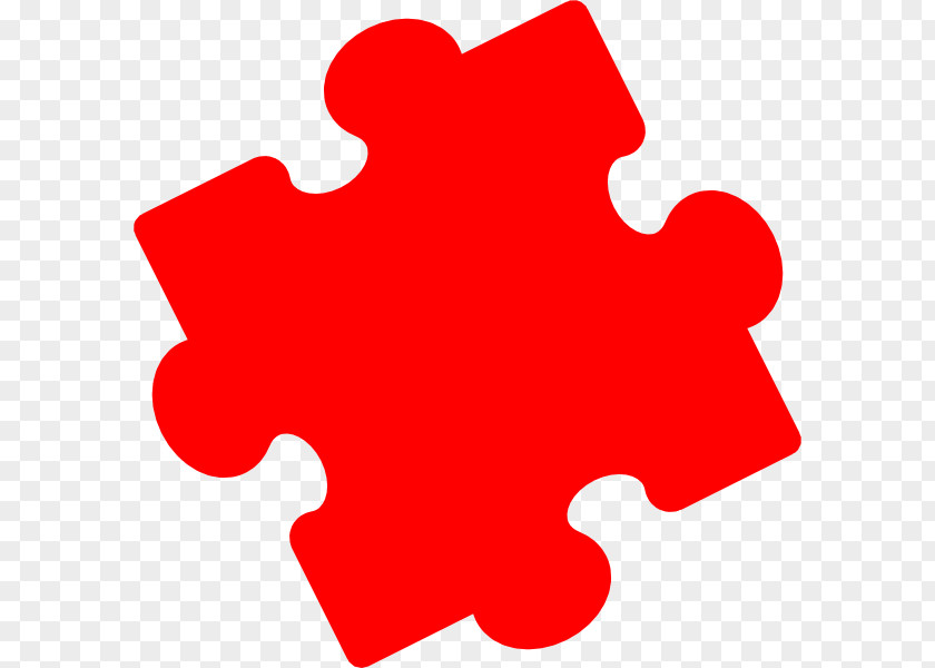 Pieces Of Red Jigsaw Puzzles Clip Art PNG