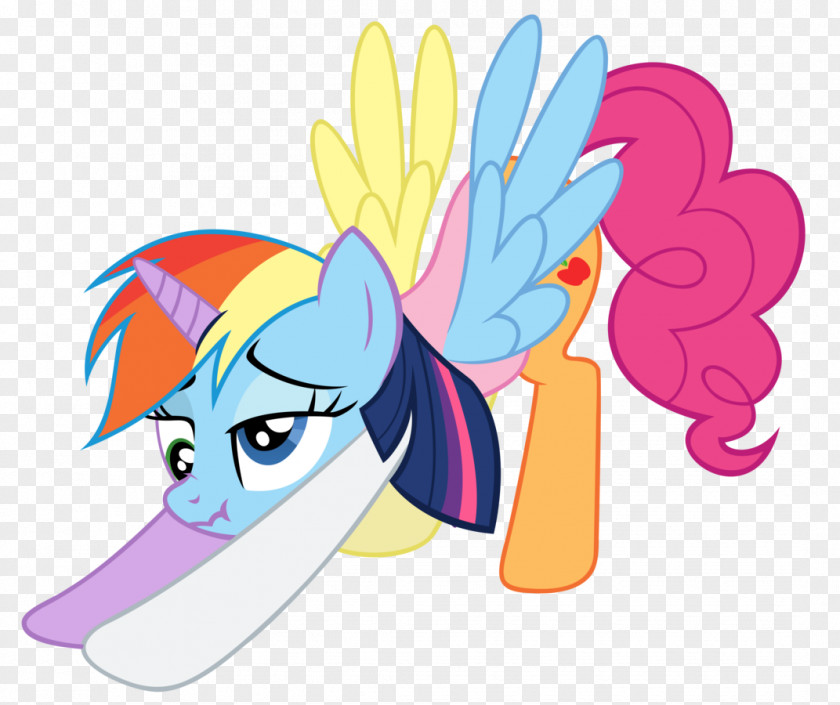 Chimera Rainbow Dash Fluttershy Twilight Sparkle Pinkie Pie Rarity PNG