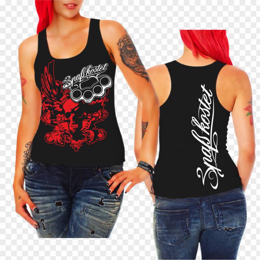 Death's Head T-shirt Woman Clothing Sleeveless Shirt Jacket PNG