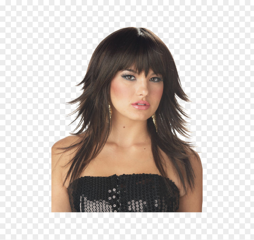 Flirty Illustration Wig Hairstyle Beauty Parlour Brown Hair PNG