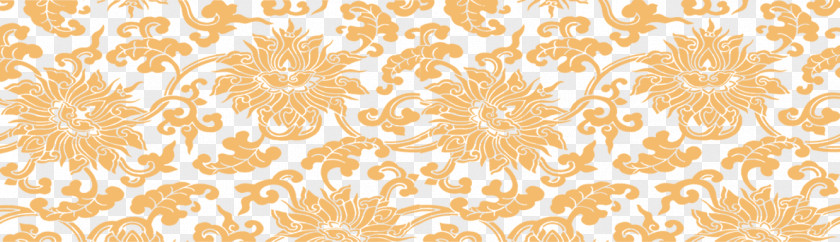 Golden Peony Pattern China Chinoiserie PNG