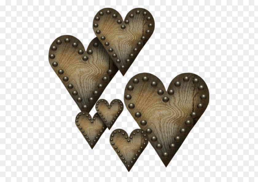 Vintage Wood Texture Heart-shaped Decoration Heart Clip Art PNG