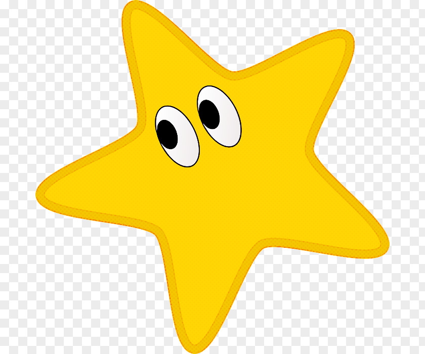Yellow Star Icon Smiley PNG