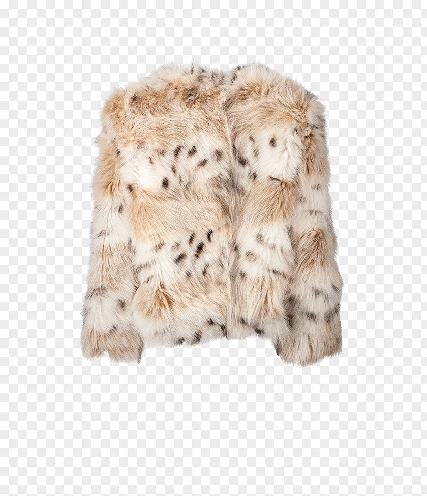 LINCE Fur Coat Peletería Groenlandia Polo Neck Lynx PNG