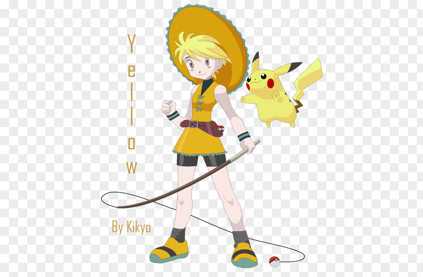 Pikachu Pokémon Yellow Red And Blue Trainer PNG