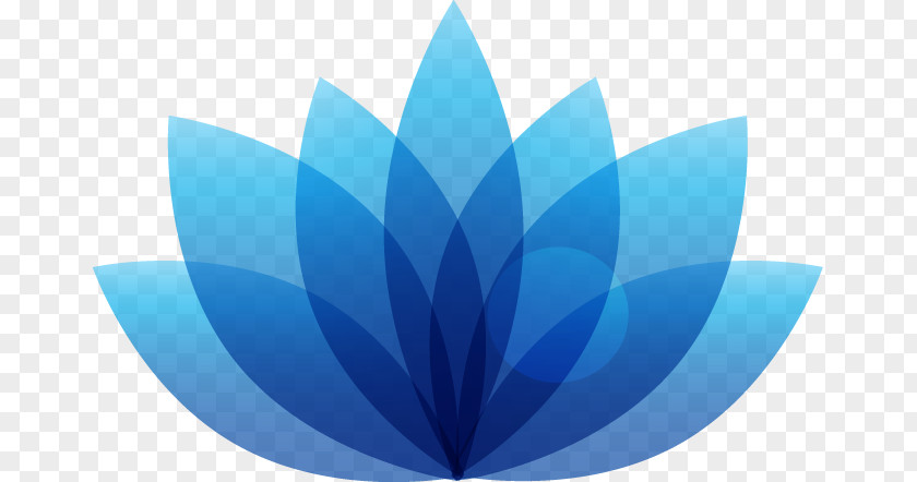 Transparent Hand-painted Blue Lotus Flower Pattern Logo Nelumbo Nucifera Icon PNG