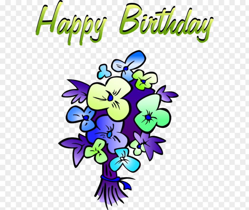 Birthday Flowers Flower Bouquet Happy! Clip Art PNG