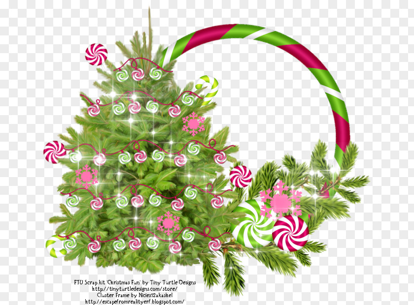 Christmas Floral Design Ornament Pine Leaf PNG
