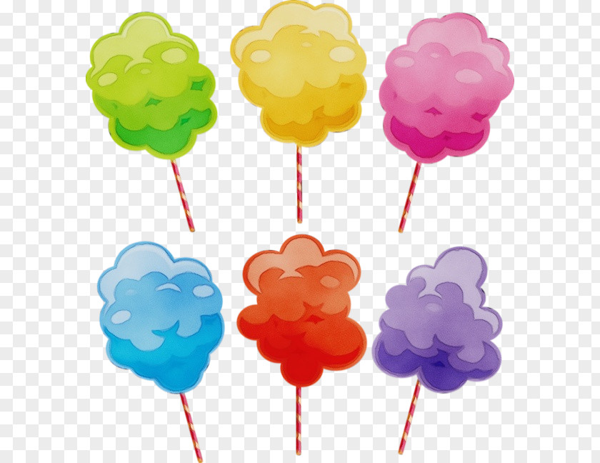 Food Cloud Watercolor Balloon PNG