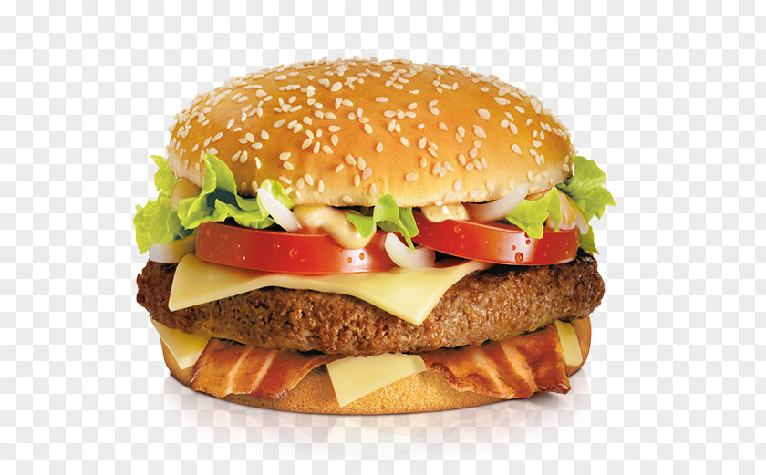 Bacon Cheeseburger Whopper Breakfast Sandwich Fast Food Big N' Tasty PNG