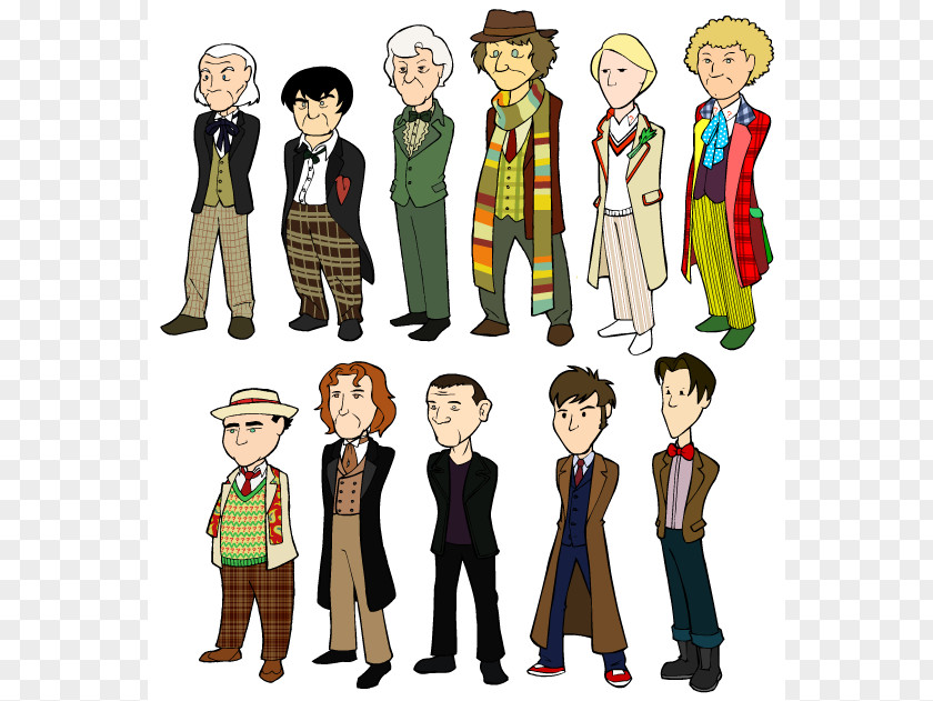 Doctors Cartoon Eleventh Doctor Tenth PNG