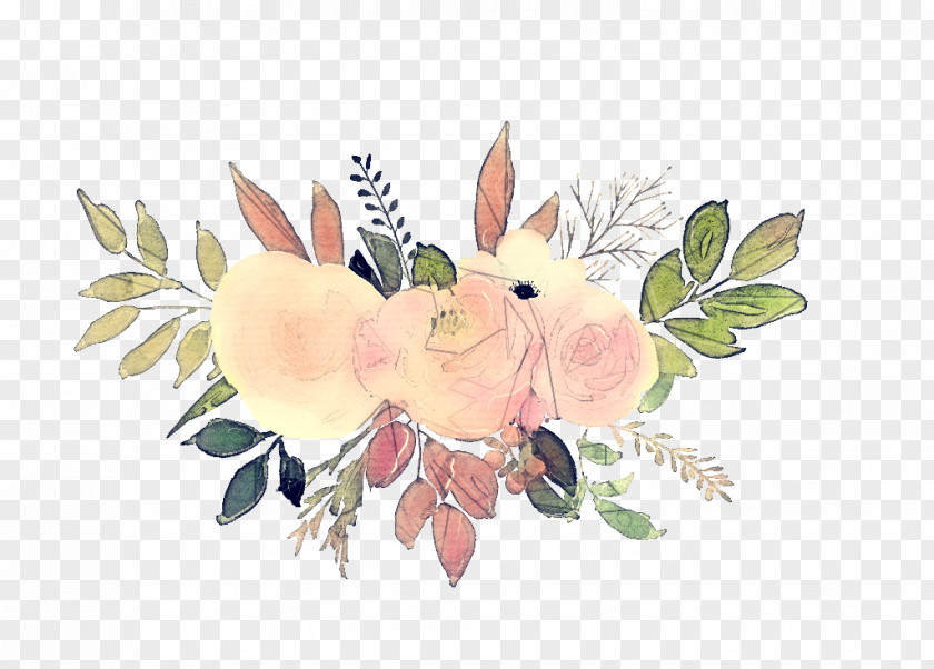 Feather Cut Flowers PNG