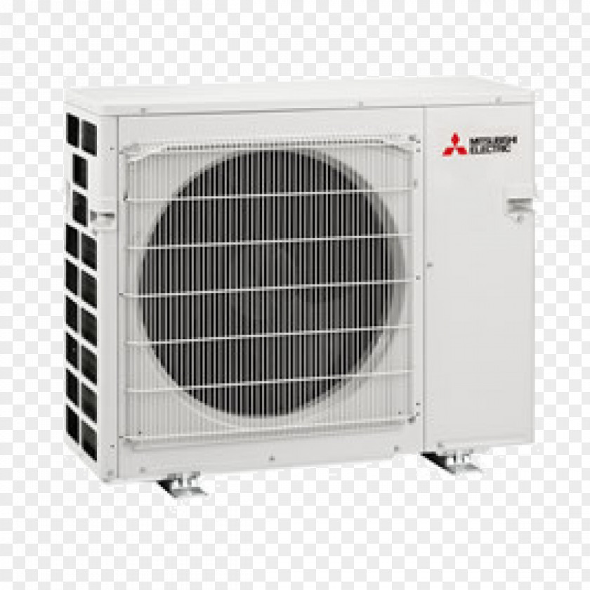 Multi-room Mitsubishi Model A Air Conditioning Heat Pump Specification PNG