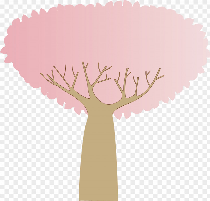 Pink M Antler Font M-tree Meter PNG