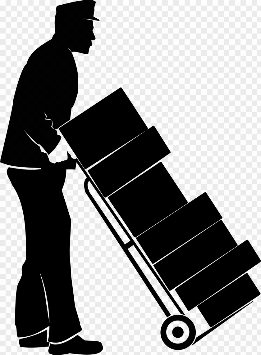 Trolly Mover Silhouette Relocation Clip Art PNG