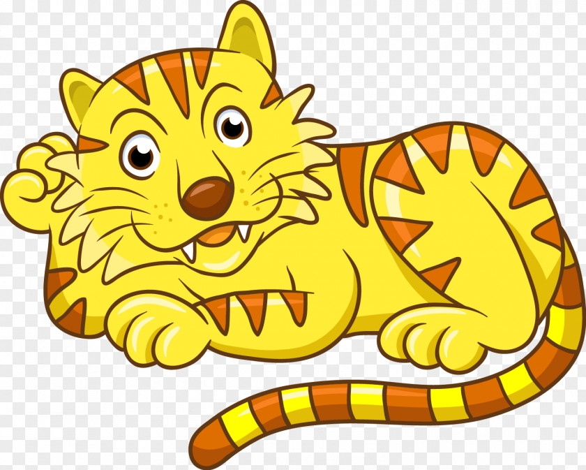 Vector Cartoon Tiger Jigsaw Puzzle Whiskers Cat PNG