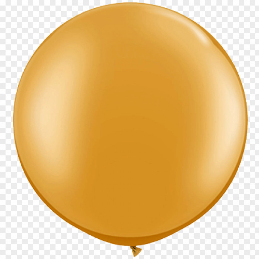 Balloon Toy Gold Latex Gas PNG