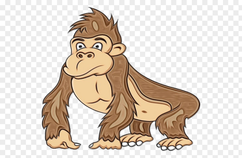 Fictional Character Old World Monkey Gorilla Cartoon PNG