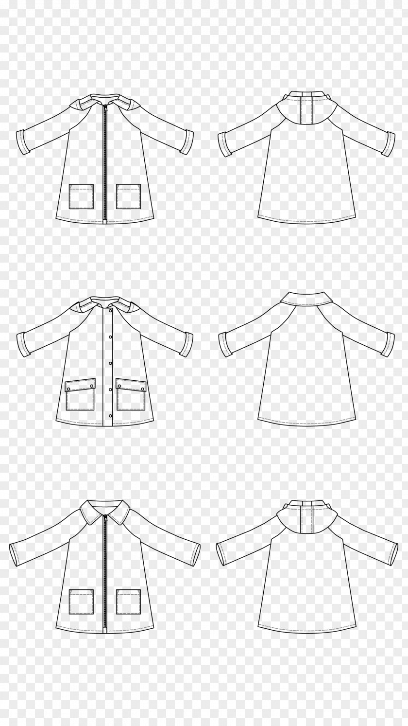 Pepper Aniseed Sleeve Raincoat Dress Pattern PNG