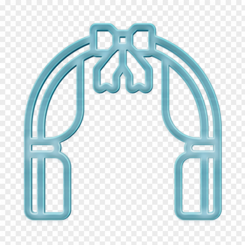 Heart Icon Wedding Arch PNG