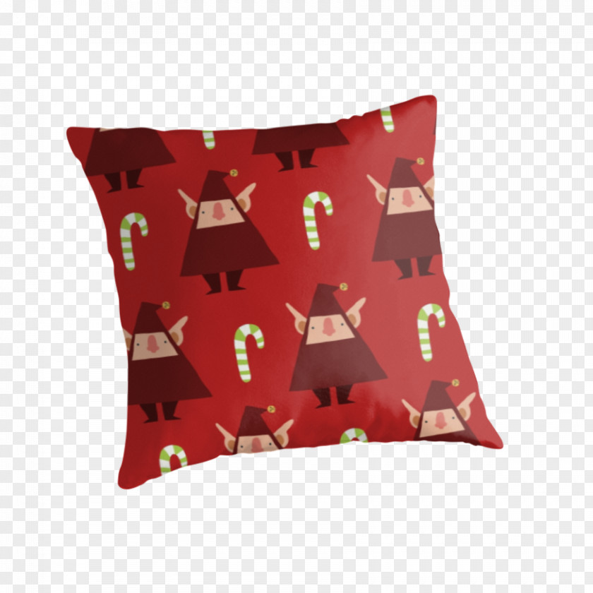 Elf On The Shelf Throw Pillows Cushion Textile Christmas Ornament PNG