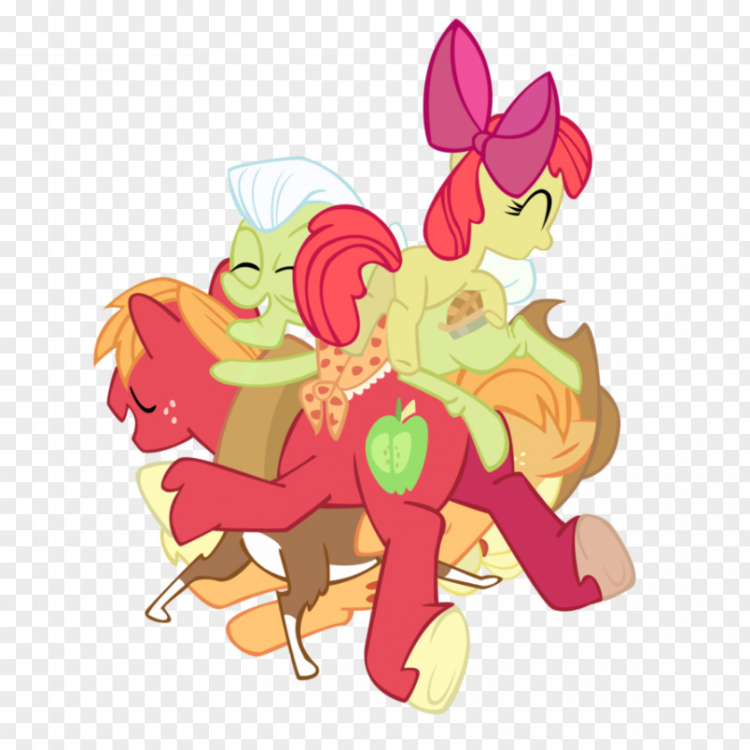 Family Hug Apple Bloom Applejack Pony Appreciation Day Mother PNG