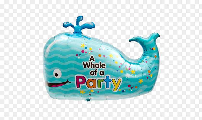 Whale Watercolor Mylar Balloon Party Birthday Toy PNG