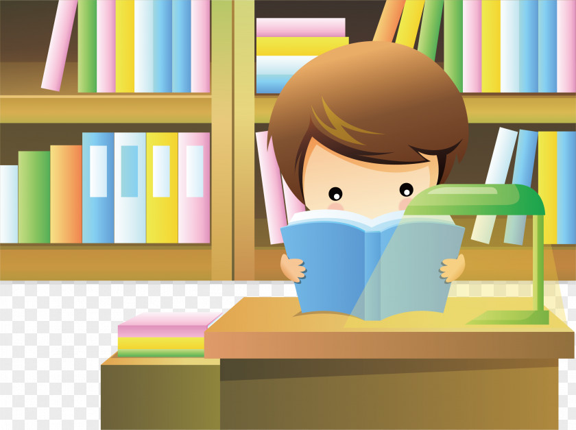 Library Elements Child Learning Wallpaper PNG