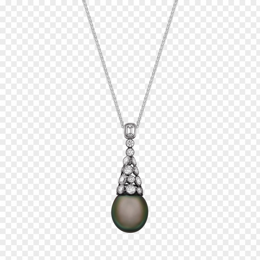 Necklace Locket Pearl Body Jewellery Silver PNG