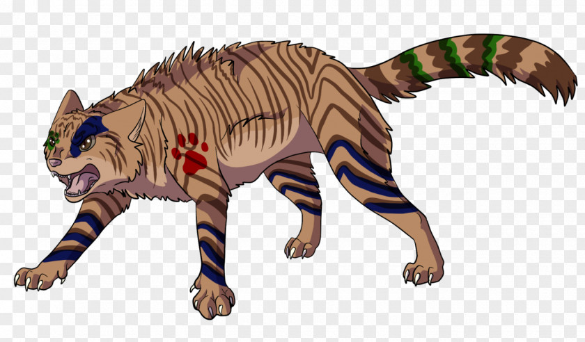 Painted Cat Claw Tiger Mammal Animal Carnivora PNG