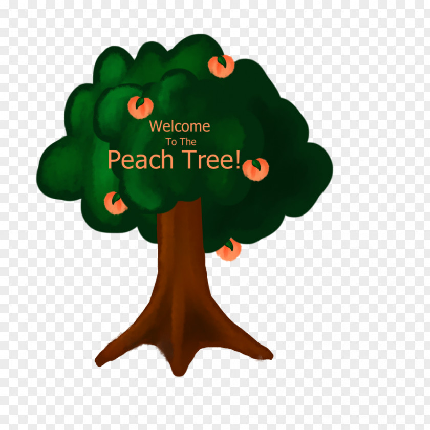 Peach Fruit Tree Font PNG